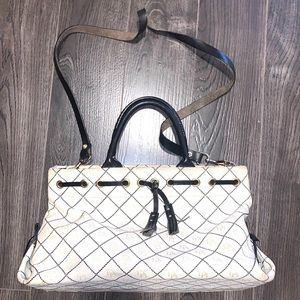 Dooney & Bourke white and black purse